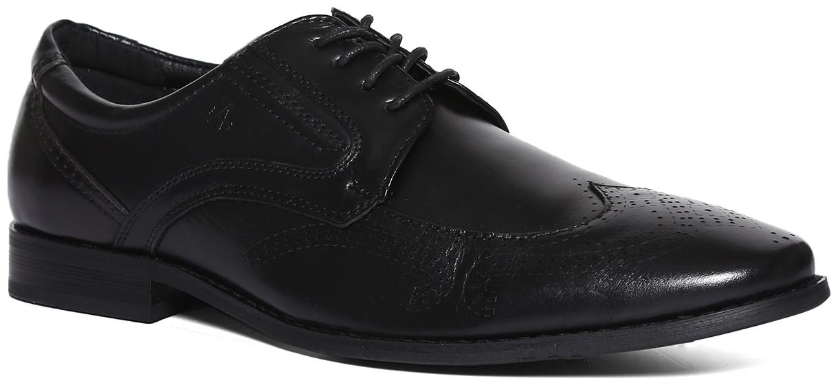 

Arrow Men Black Derby Formal Shoes - ROUND TOE LEATHER BROGUE SHOES - 2521819505