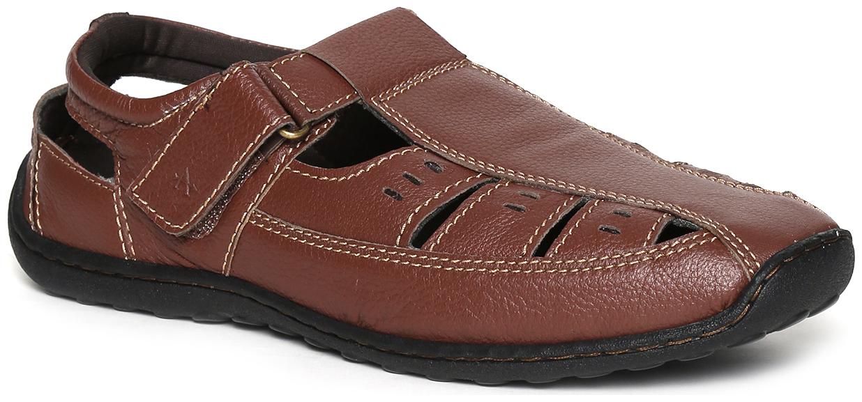 

Arrow Leather Brown Sandals For Men(Brown Textured Leather Sandals)