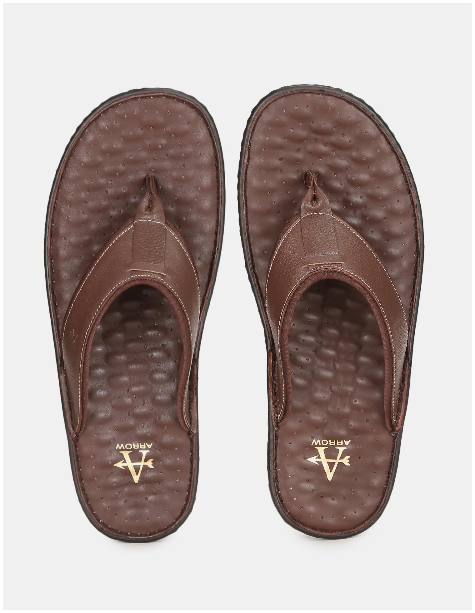 

Arrow Men V-Strap Leather Slippers