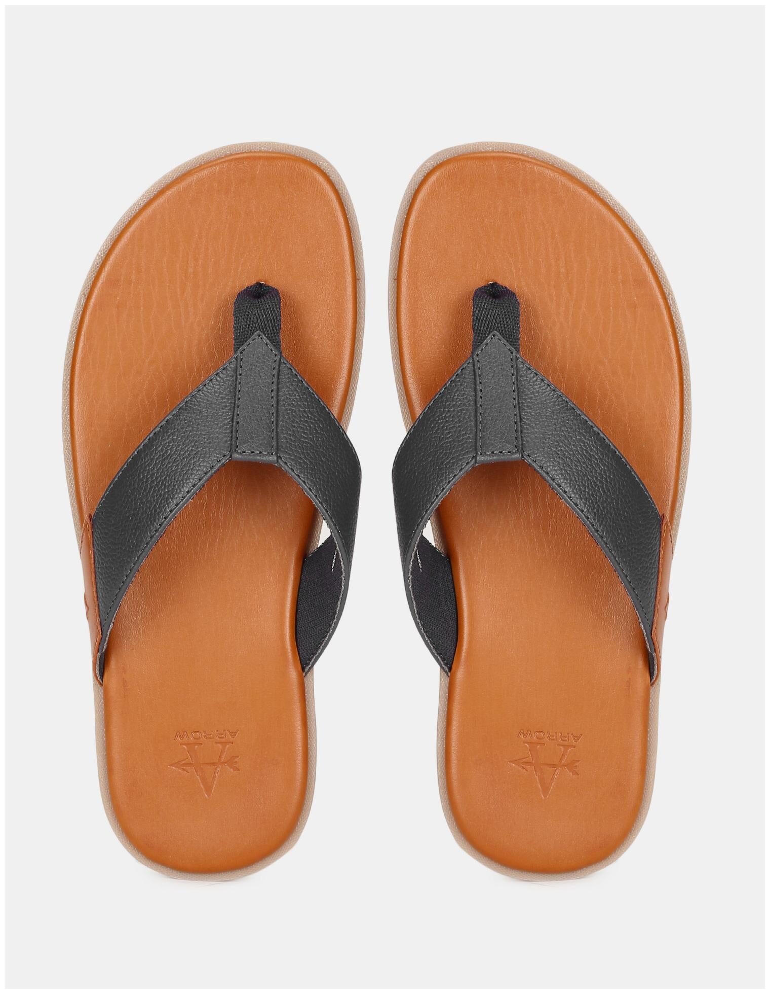 

Arrow Men V-Strap Leather Slippers