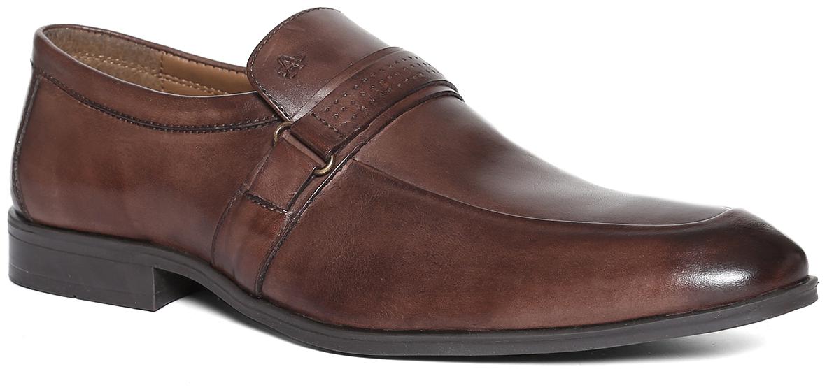 

Arrow Men Brown Loafers - BURNISHED LEATHER LOAFERS - 2521907529