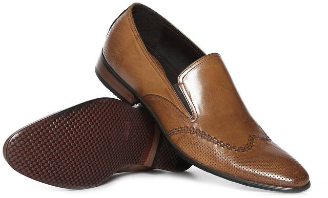 Arrow Slip-On Formal Shoes For Men ( BROWN )