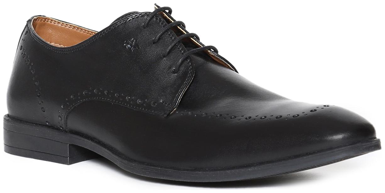 

Arrow Men Black Brogues Formal Shoes - PERFORATED LEATHER DERBY SHOES - 2521818605