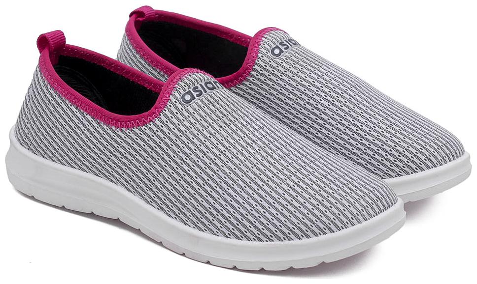 

Asian Women Grey Slip-On Shoes