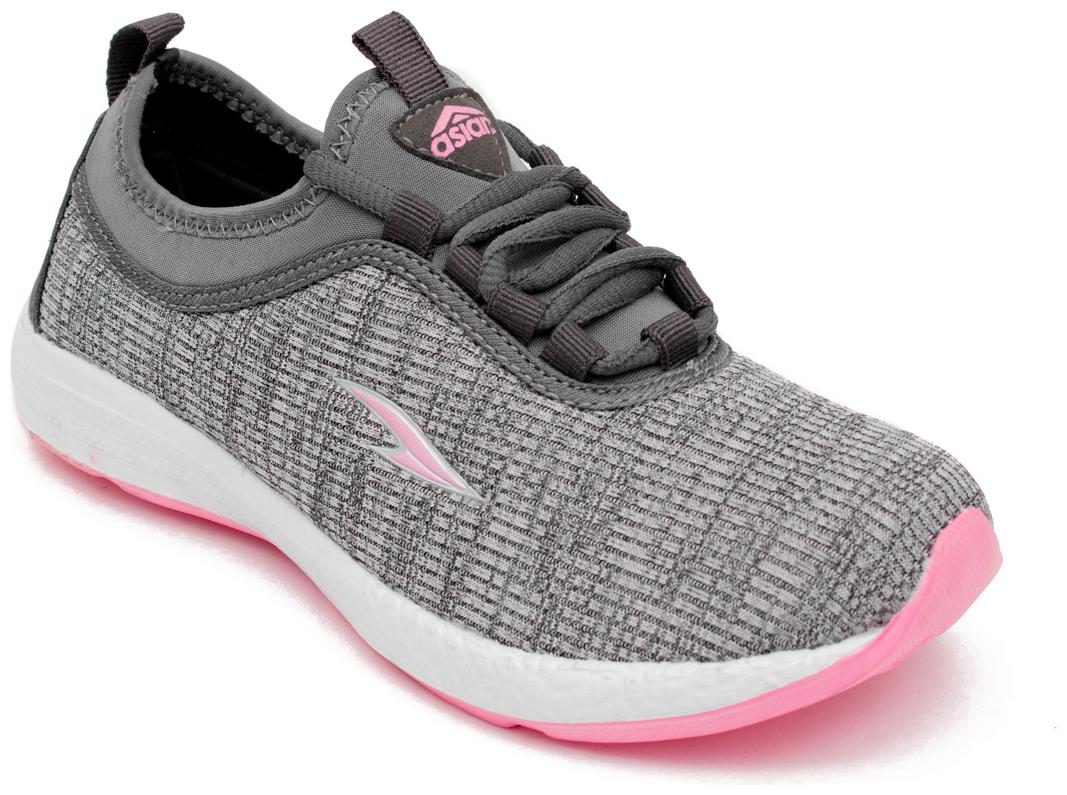 

Asian Women SKETCH-14cGRYPNK Running Shoes ( Grey )