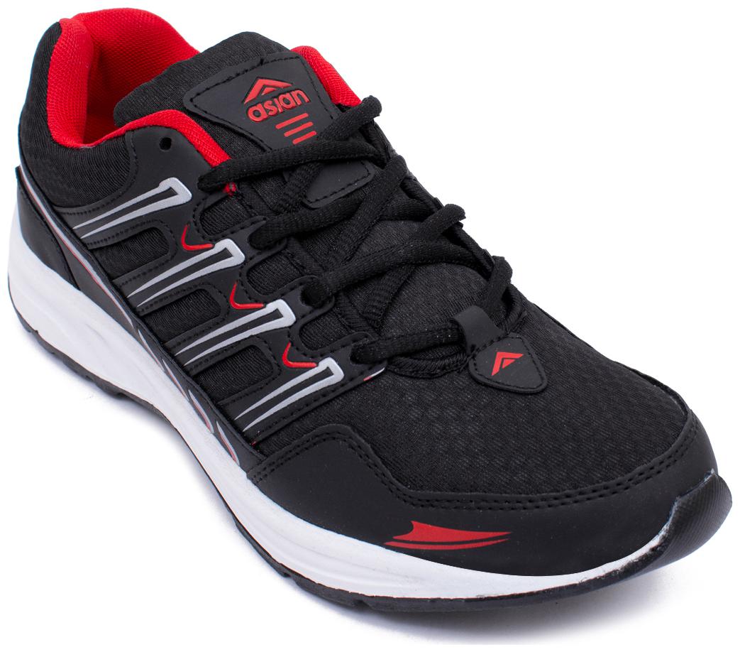 

Asian Men WONDER-11cBLKRD Running Shoes ( Black )