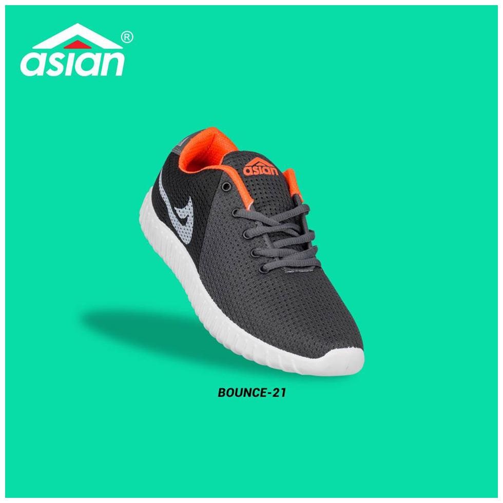 

Asian Men BOUNCE-21cGRYORNG Walking Shoes ( Grey )