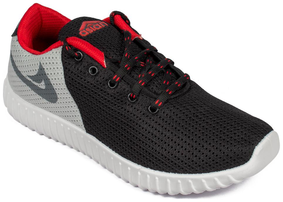 

Asian Men BOUNCE-21cBLKRD Walking Shoes ( Black )