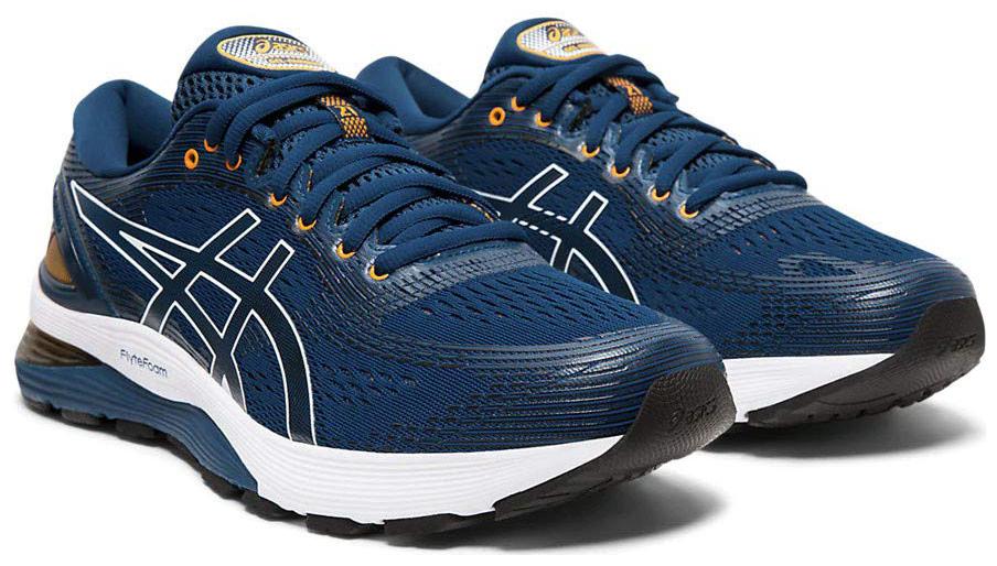 

Asics Men GEL-NIMBUS 21 - MAKO BLUE BLACK Running Shoes ( Blue )