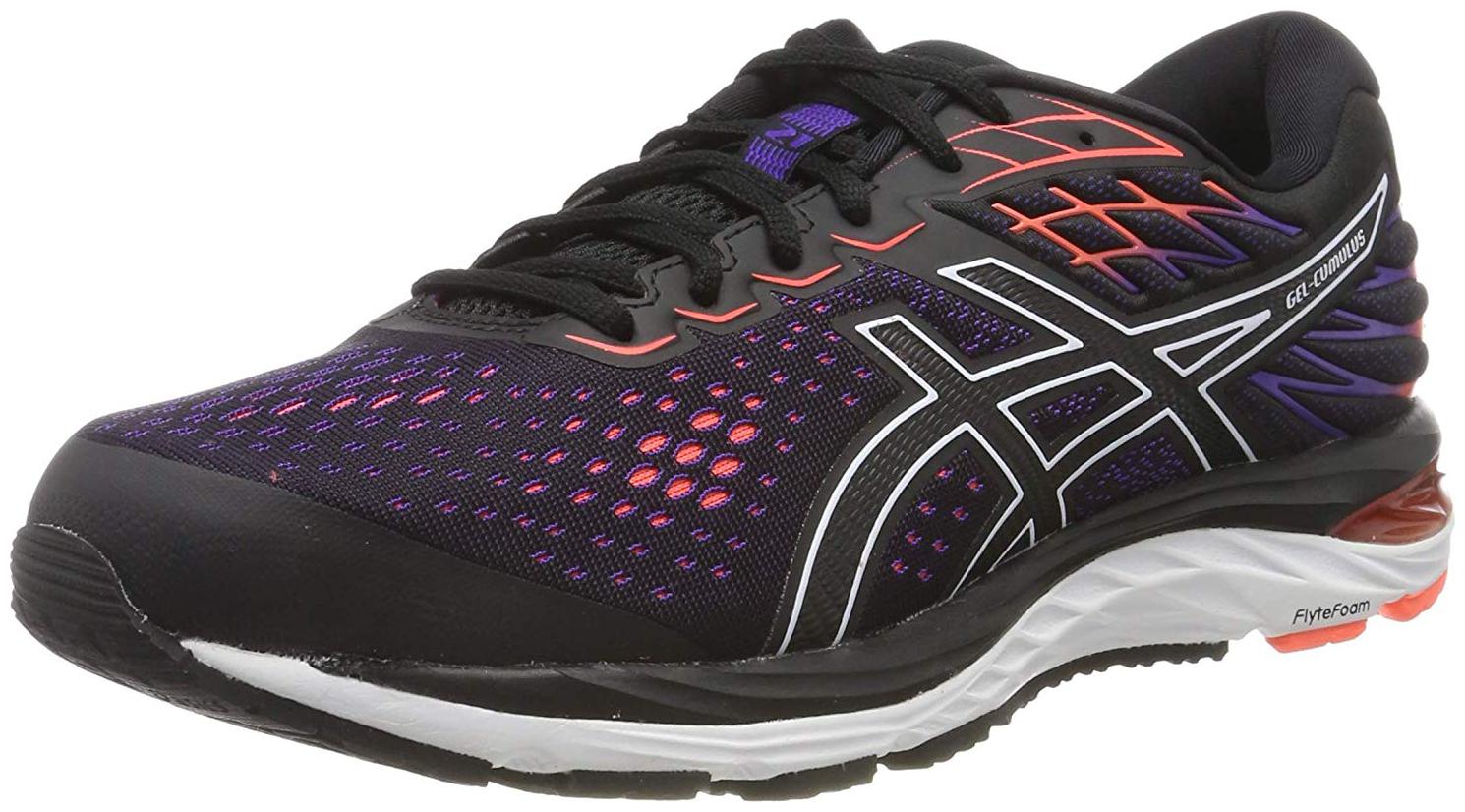 

Asics Men GEL-CUMULUS 21 - BLACK FLASH CORAL Running Shoes ( Black )