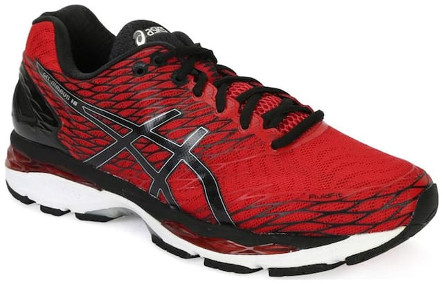 Asics Mesh Textile Rubber Running Sport Shoes GEL-NIMBUS 18 (2E)