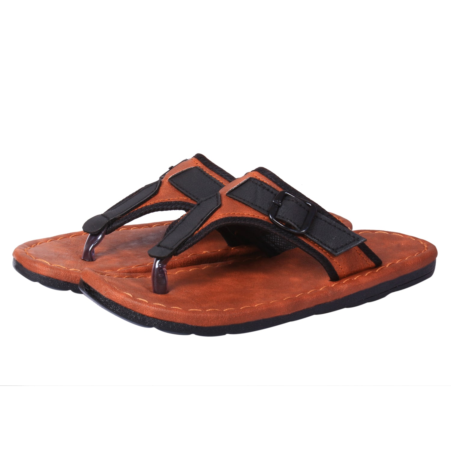 

ASTC Men Brown Synthetic Slippers