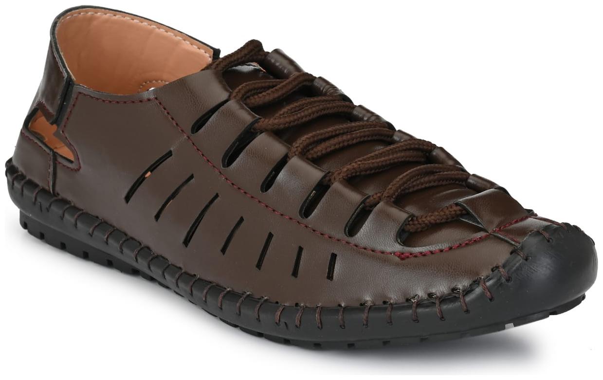 

Atton men s Brown roman casual sandal