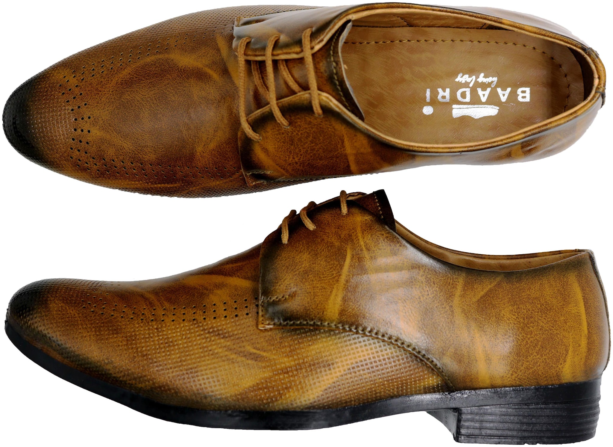 

BAADRI Men Brown Derby Formal Shoes - T JEY103