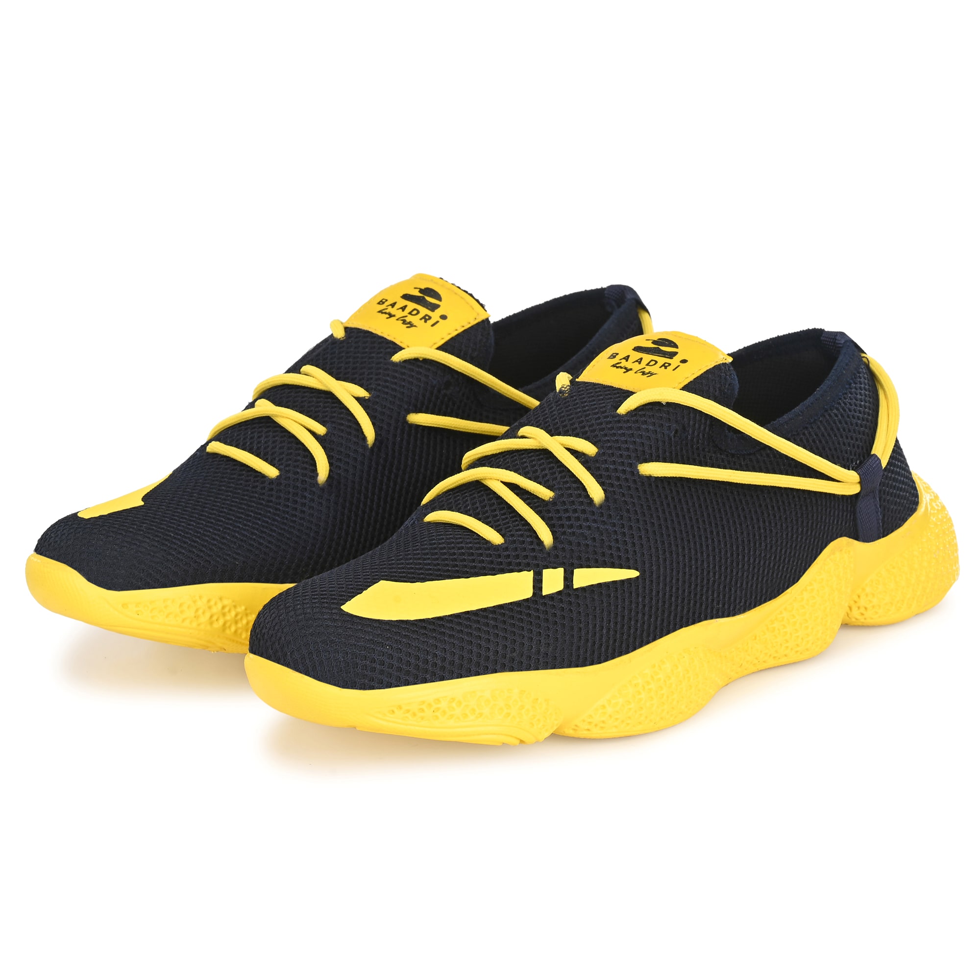 

BAADRI Men BDR1133YB Running Shoes ( Yellow Blue )