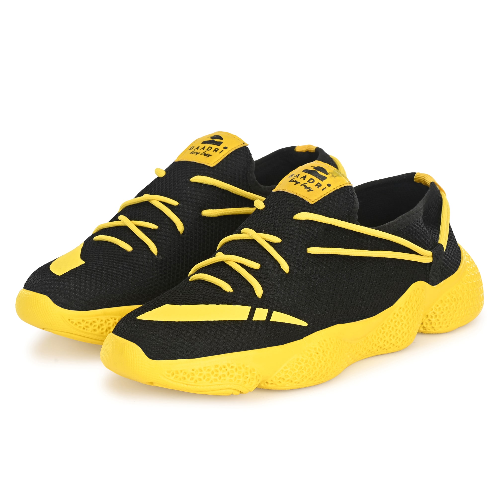 

BAADRI Men BDR1141YB Running Shoes ( Yellow Black )
