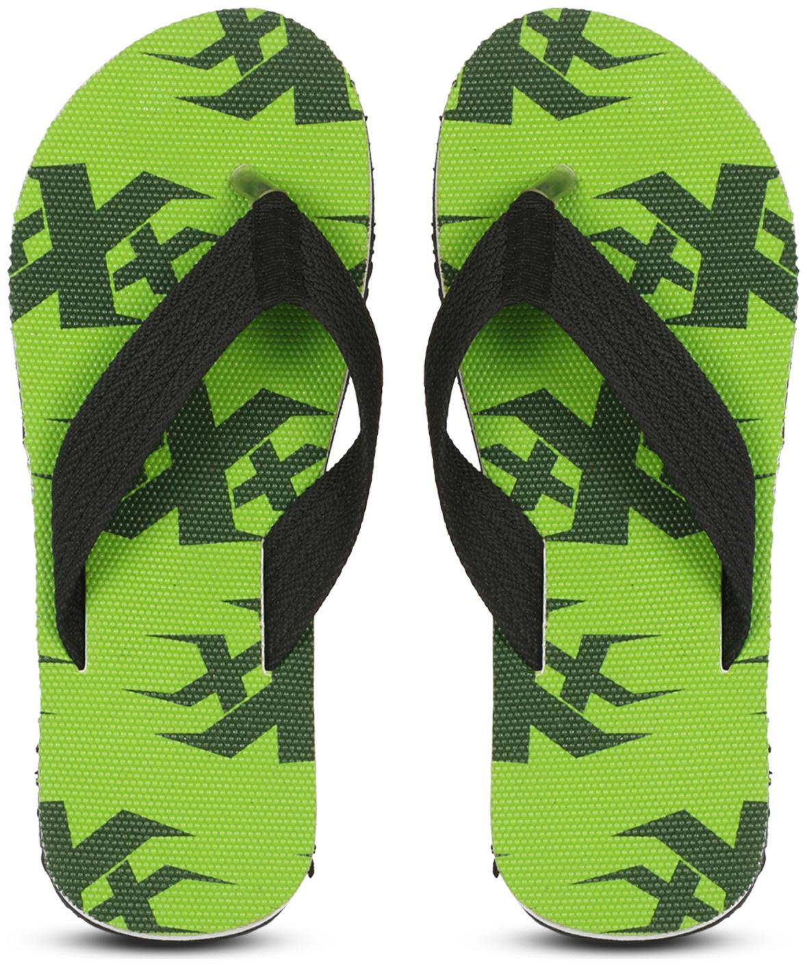 

Bachini Men Green Black Indoor Slippers - 1 Pair