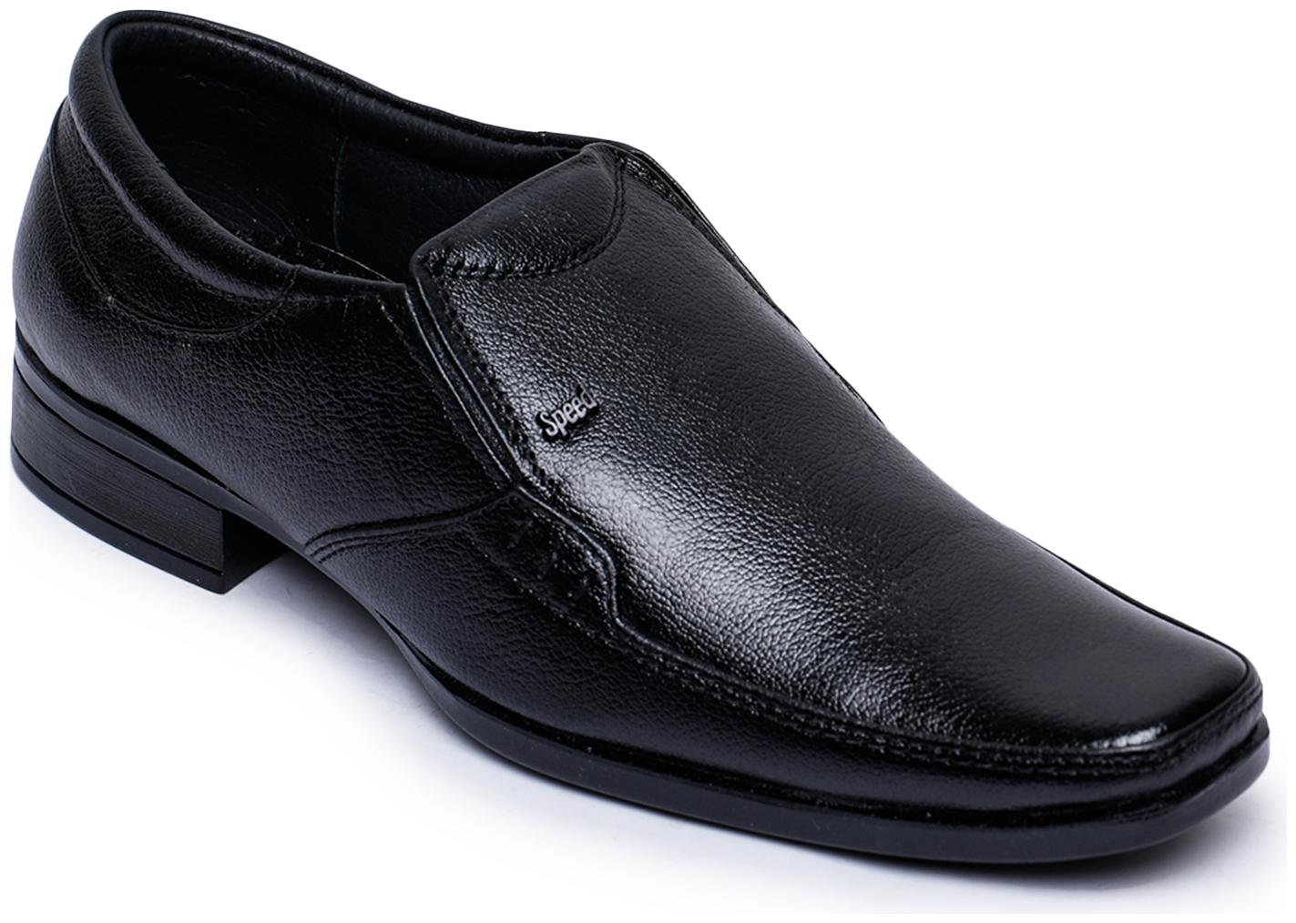 

Banjoy SHOES Men Black Slip-On Formal Shoes - 2242 BK-8
