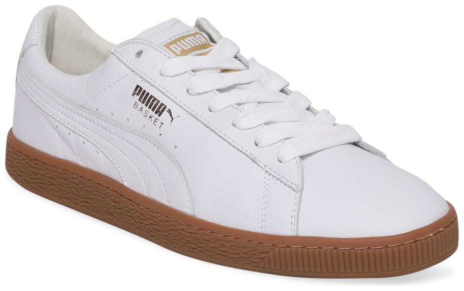 

Puma Basket Classic Gum Deluxe Men White Sneakers