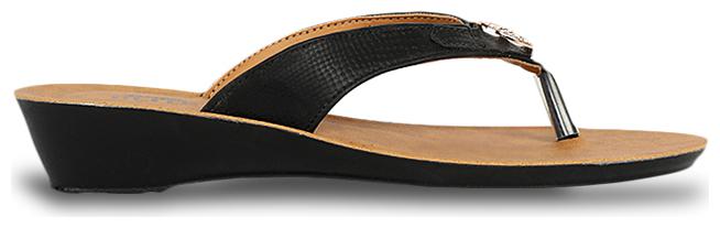 

Bata Women Black T-Strap Flats