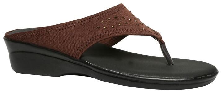 

Bata Women Brown T-Strap Flats