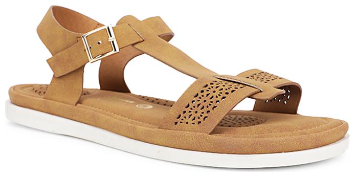 

Bata Women Brown Open Toe Flats