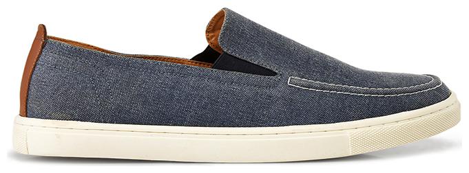 

Bata SUTTLE Men Blue Slip-On Sneakers - 8519291