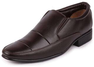 Bata Men Brown Formal Slip On Shoes