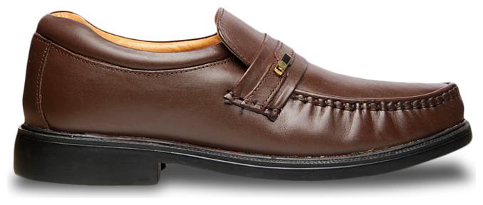 

Bata Men Brown Slip-On Formal Shoes - PU MOC - 8544349
