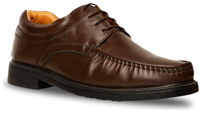 

Bata Men Brown Derby Formal Shoes - PU MOC - 8244548