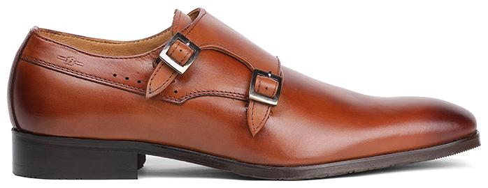 

Bata Men Tan Monk Shoes - HART - 8543047
