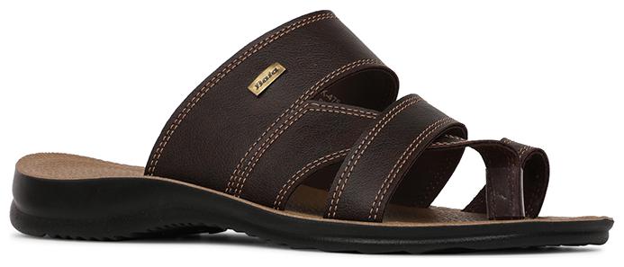 

Bata Mens Brown Slippers Flip-Flops