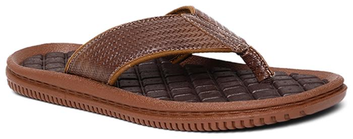 

Bata Mens Brown Slippers Flip-Flops