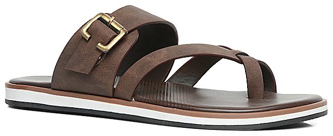 

Bata Mens Brown Slippers Flip-Flops