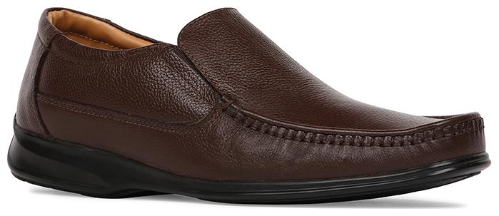 

Bata Men Brown Slip-On Formal Shoes - 8544529