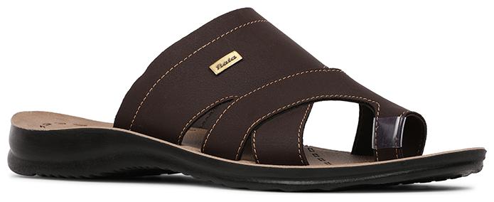 

Bata Mens Brown Slippers Flip-Flops