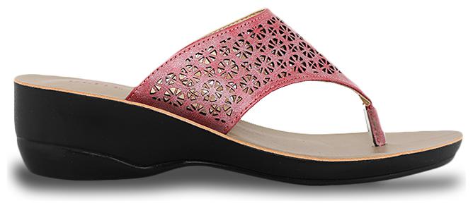

Bata Women Pink T-Strap Flats
