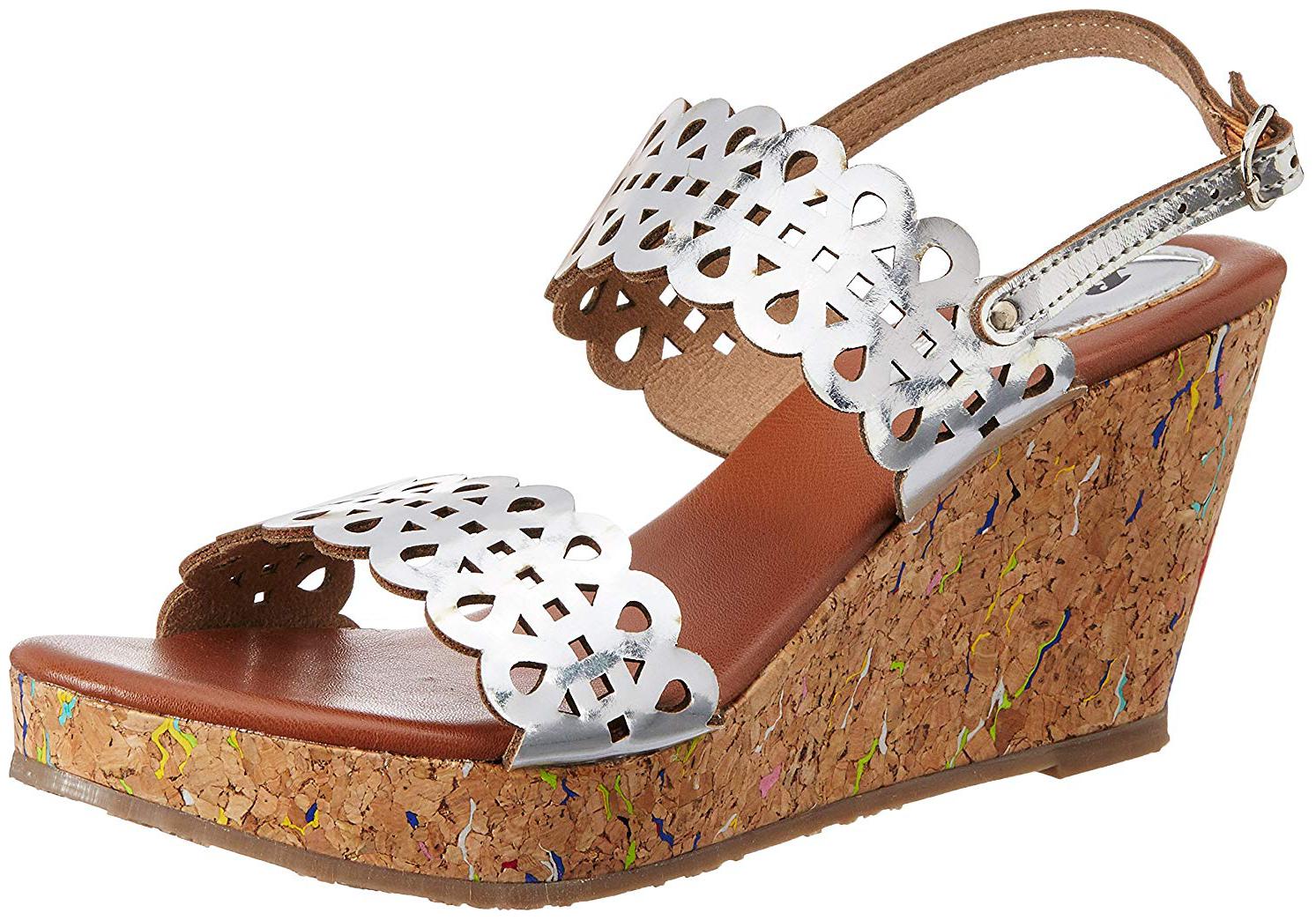 

Bata Women Silver Sandals