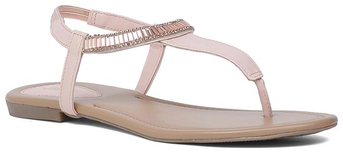 

Bata Women Pink T-Strap Flats