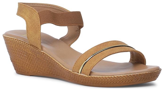 

Bata Women Beige Heeled Sandals