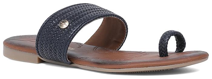 

Bata Women Blue One Toe Flats