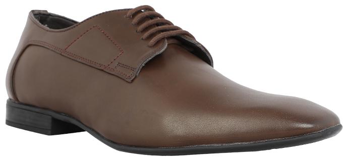 

Bata Men Brown Derby Formal Shoes