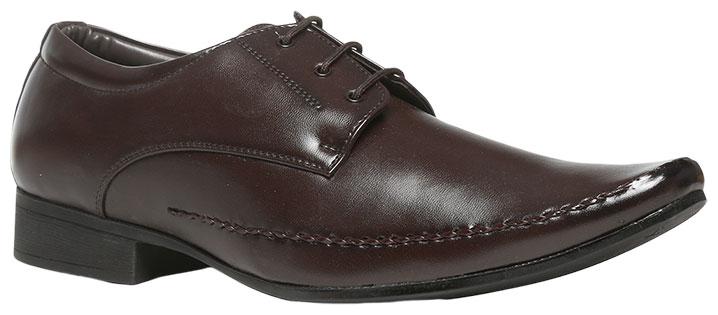 

Bata Men Brown Derby Formal Shoes