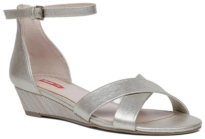 

Bata Women Silver Heeled Sandals
