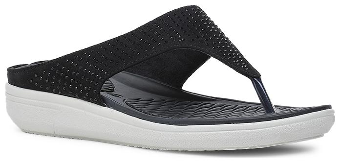 

Bata Women Black T-Strap Flats