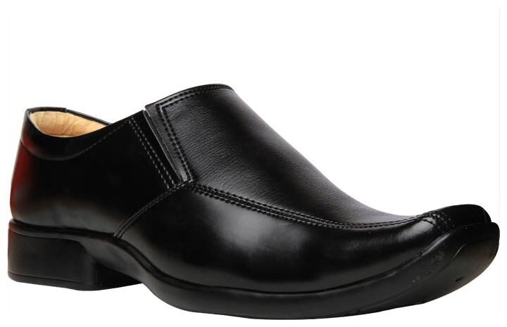 

Bata Men Black Slip-On Formal Shoes