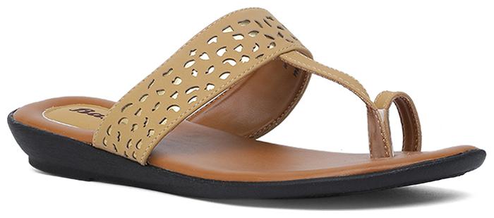 

Bata Women Tan One Toe Flats