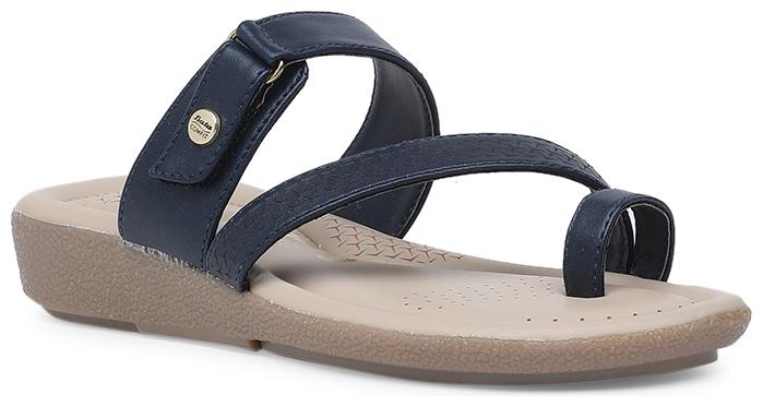 

Bata Women Blue One Toe Flats