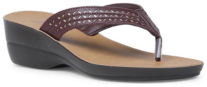 

Bata Women Brown T-Strap Flats