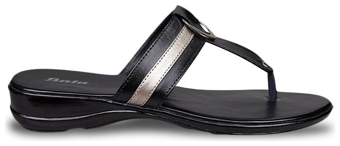 

Bata Women Black One Toe Flats